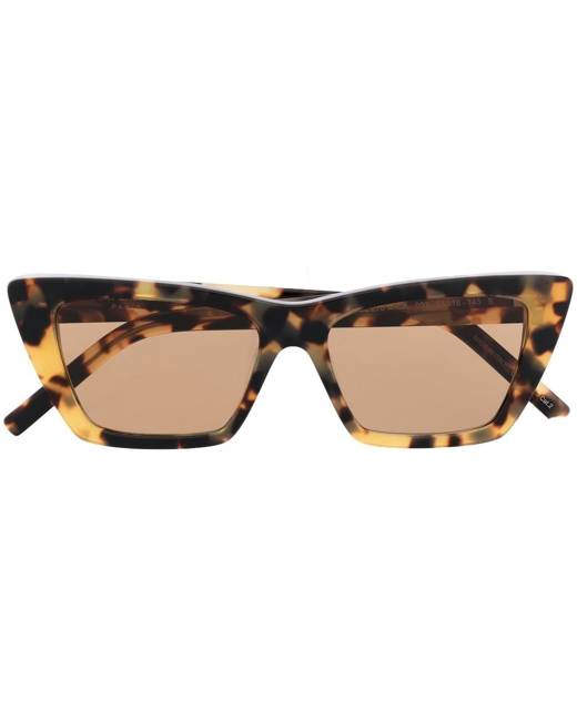 Saint Laurent Eyewear Sulpice Marbled Sunglasses - Farfetch