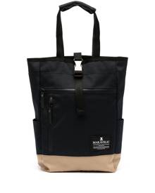 Makavelic logo-patch tote backpack - Black