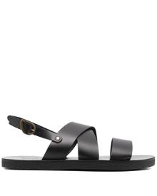 Ancient Greek Sandals Miltos slingback leather sandals - Black
