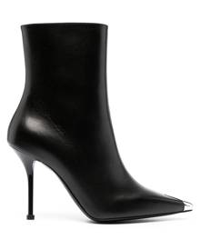 Alexander McQueen 105mm toe-cap ankle boots - Black
