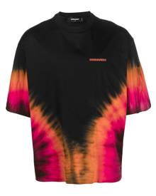 Dsquared2 tie-dye logo-print T-shirt - Black