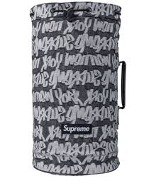Supreme fat tip jacquard denim backpack - Black