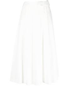 Fabiana Filippi belted midi skirt - White