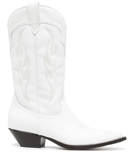 Ladies white cowboy boots