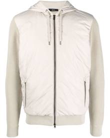 Herno panelled zipped hooded jacket - Neutrals
