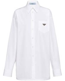 Prada patch-pocket poplin shirt - White