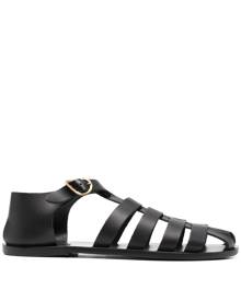 Ancient Greek Sandals Homer caged leather sandals - Black