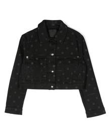 Givenchy Kids logo-print denim jacket - Black