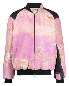 By Walid Otto embroidered bomber jacket - Pink Floral
