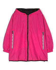 Dkny Kids zip-up reversible windbreaker - Pink