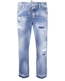 Dsquared2 distressed cropped jeans - Blue