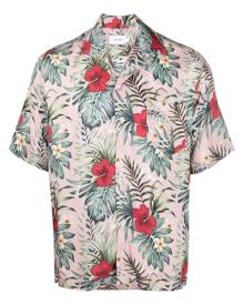 RHUDE all-over floral-print bowling shirt - Pink