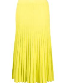 P.A.R.O.S.H. pleated midi skirt - Yellow