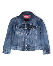 Diesel Kids logo-print denim jacket - Blue