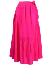 Merlette pleated midi skirt - Pink