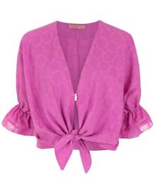 Clube Bossa Rubin tie-front blouse - Pink