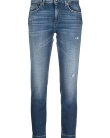 DONDUP ripped-detailing cropped jeans - Blue