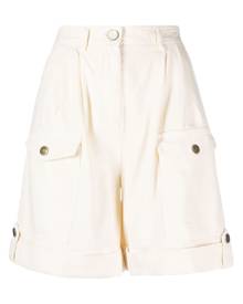 TWINSET belted cotton cargo shorts - Neutrals