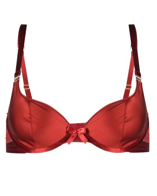 Microfiber Solid Underwire Push Up Bra