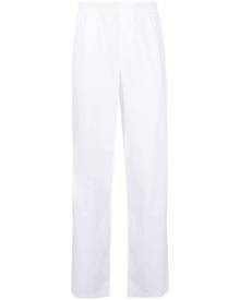 ASPESI elasticated-waist flared trousers - White