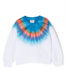 Marcelo Burlon County Of Milan Kids tie-dye cotton sweatshirt - White