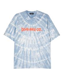 Dsquared2 Kids tie-dye logo-print T-shirt - Blue