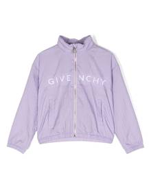 Givenchy Kids logo-print windbreaker jacket - Purple