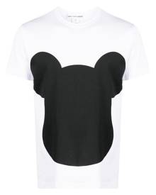 Comme Des Garçons Shirt graphic-print cotton T-shirt - White