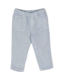 Emporio Armani Kids elasticated waist trousers - Blue