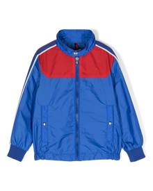 Moncler Enfant logo-print windbreaker jacket - Blue