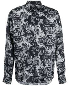 Versace Jeans Couture all-over baroque logo-print shirt - Black