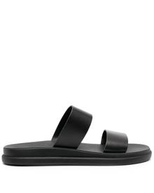 Ancient Greek Sandals Nicos leather slides - Black