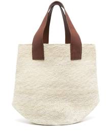Sensi Studio oversized straw tote bag - Neutrals