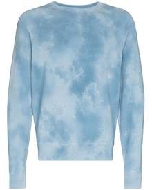 TOM FORD crew neck tie-dye sweatshirt - Blue