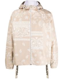 Khrisjoy paisley-embroidery hooded jacket - Neutrals