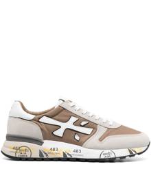 Premiata Mick panelled lace-up sneakers - Brown