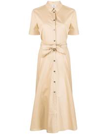 Woolrich tied-waist poplin shirt dress - Brown