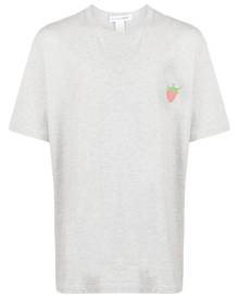 Comme Des Garçons Shirt strawberry-print cotton T-shirt - Grey