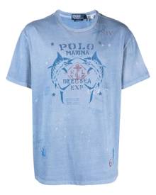 Polo Ralph Lauren graphic-print cotton T-shirt - Blue