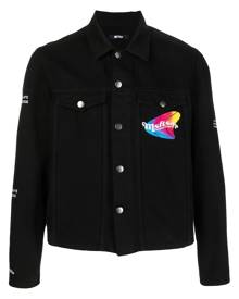 MSFTSrep logo-print denim jacket - Black
