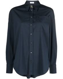 Brunello Cucinelli cotton-poplin shirt - Blue