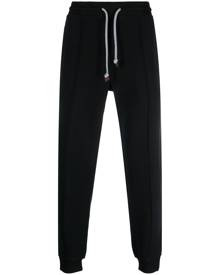 Brunello Cucinelli elasticated drawstring-waist cotton trousers - Black