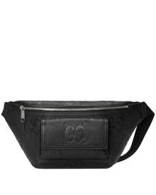 Gucci Jumbo GG monogram embossed belt bag - Black
