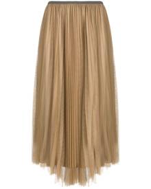 Fabiana Filippi pleated midi skirt - Brown