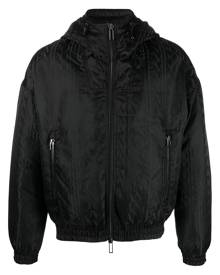 Emporio Armani logo-print puffer jacket - Black