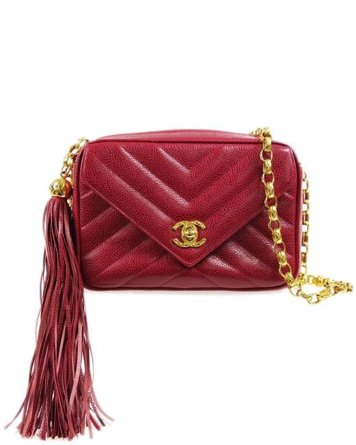 Chanel Pre-owned 1992 V-Stitch Shoulder Bag - Gold