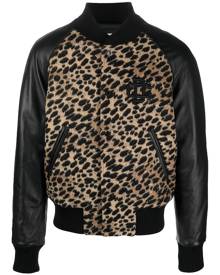 Dsquared2 leopard-print bomber jacket - Neutrals