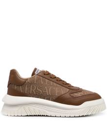 Versace logo-jacquard sneakers - Brown