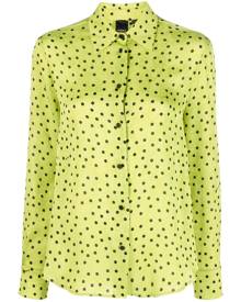 PINKO polka dot-print long-sleeve shirt - Green