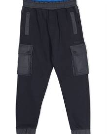 BOSS Kidswear cargo-pocket track pants - Blue
